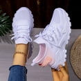 thumbnail image 6 of Rotm Tennis Shoes Womens Women's Lightweight Slip On Walking Running Shoes Pink,7, 6 of 7