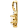 thumbnail image 3 of Natural Opal Pendant Necklace 1/3 Carat (Ctw) in 14K Yellow Gold with Chain for Women, 3 of 5