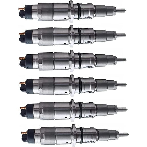 Seapple 6X Fuel Injector 0445120236 Fit For Komatsu Engine 4D107 S6D107 WA320-6