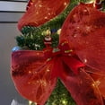 thumbnail image 4 of Rack Decoration 1 Roll 10 Yards Christmas Ribbon Sequin Xmas Tree Garland DIY Mesh Ribbon Webbing Home For Indoor, 4 of 5