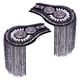 thumbnail image 1 of Hombreras Hombrera Borla Cadena Broches Joyería Almohadilla de Hombrera de Metal para Negro plata, 1 of 6