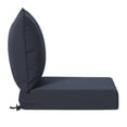 thumbnail image 4 of Costaelm Harmony Outdoor 2-Piece Deep Set Patio Seat Back Chair Cushions, 25 x 25, Navy Blue, 4 of 11