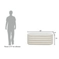 thumbnail image 5 of Jennifer Taylor Home Fuji 49" Upholstered Oval Storage Bench, Ivory White Boucle, 5 of 9