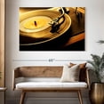 thumbnail image 3 of Elephant Stock Spinning Vinyl Record Wall Art - Horizontal Canvas Wall Art - Living Room Wall Decor - Music Canvas - Black And Orange Decor - 51" x 34", 3 of 8