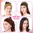 thumbnail image 2 of ORUYROP Yoga Headbands (10 Pack) Soft Stretchy Elastic Cotton Multi-Function Sports Hair Band Wraps, 2 of 7