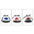thumbnail image 5 of Preserved Flower Rose in Glass Dome Birthday Present for Women Blue 4.7×4.7×4.9in 1Pcs, 5 of 5