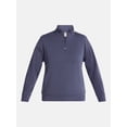 thumbnail image 5 of Avia Men's Twill ScubaKnit Quarter Zip Pullover Sweatshirt, Sizes XS-4XLT, 5 of 5