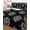 Navy, Grey, Off-white, variant on Quilts Queen Size Bedding Set, Nautical Anchor Reversible Summer Quilt 3 Pieces, Coastal Ocean Sea Textured Black Lightweight Bedspreads Coverlets with 2 Pillow Shams for All Seasons