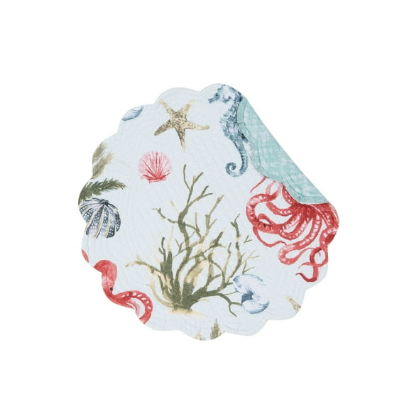 Behari Coastal Round Single Placemat, 17"