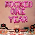 thumbnail image 2 of Rock and Roll Birthday Party Decorations Red and Black 50 Rocks Balloon Banner Rock N Roll Theme Party Decor Music Theme Birthday Decoration (Hot Pink 1st), 2 of 5