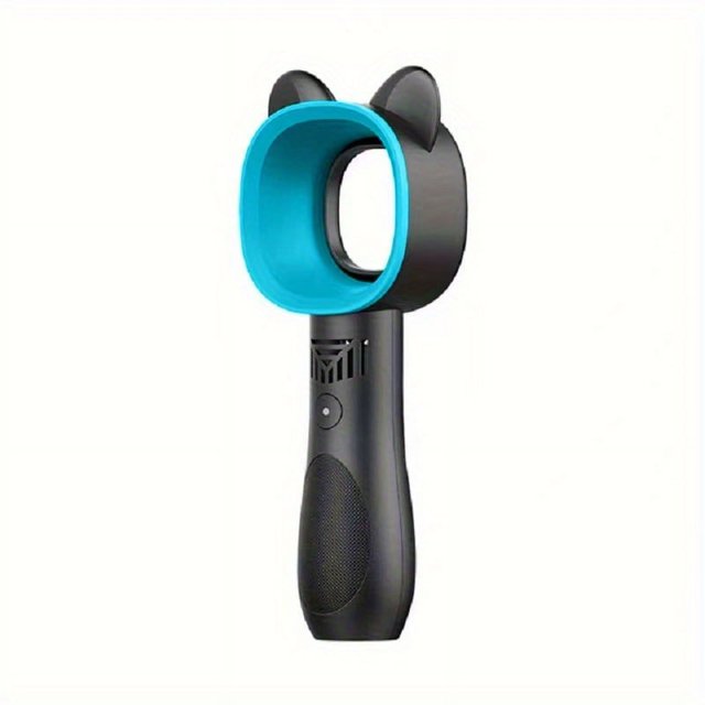 1pc USB Rechargeable Bladeless Handheld Fan - Portable Mini Desk Fan with 3 Speeds for Travel, Camping, Office, and Room Use