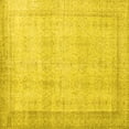 thumbnail image 1 of Ahgly Company Machine Washable Indoor Square Persian Yellow Traditional Area Rugs, 6' Square, 1 of 4
