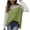 Green, variant on Womens Sweater Long Sleeve Round-Neck Solid Color Blouses Round-Neck Sweater Green L Sweater for Women