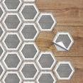 thumbnail image 3 of 10 Sheet Peel and Stick Backsplash Self Adhesive Hexagon Backsplash Tile Peel and Stick Backsplash for Kitchen Wall Self Adhesive Tile Sticker for Bathroom Shower Furniture Camper 4"x8", 3 of 5