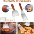 thumbnail image 3 of 9Pcs Set Spatula Plancha Accessories Set, Stainless Steel Barbecue Utensils Kit Professional BBQ Plate Teppanyaki Tools for Grilling, Flat Cooking, Hot Plate Gift, 3 of 4