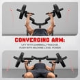 thumbnail image 5 of MITONOS Chest Press Machine, 1300lbs Bench Press Machine with Independent Converging Arms, Adjustable Flat Incline Bench for Chest, Arm and AB Workouts, 5 of 9