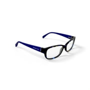 Elizabeth Arden Women's EA6060 Rectangular Prescription Eyeglasses with Case, Blue