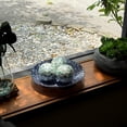 thumbnail image 6 of Zeckos Sea Blue Capiz Shell 4 inch Decorative Orbs Set of 3, Coastal Bowl Fillers, 6 of 9