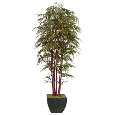Vintage Home Artificial Faux 96" Tall Bamboo Tree With Decorative Planter