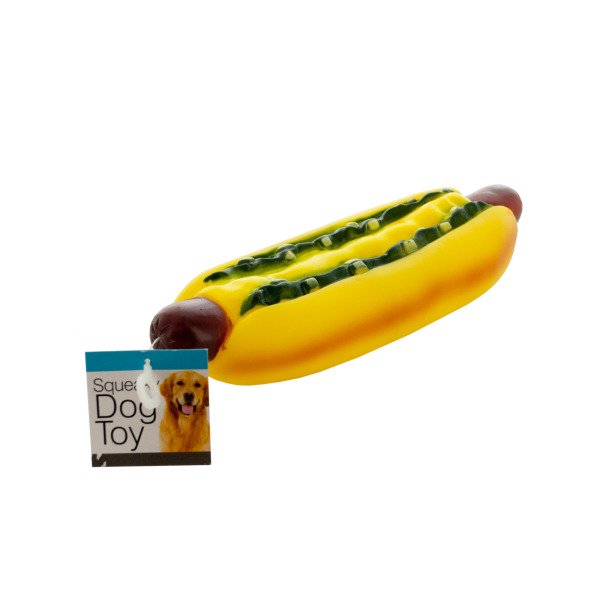 Kole Imports Giant Hot Dog Squeaky Toy