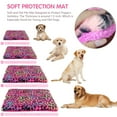 thumbnail image 6 of Sennaux Pet Bed Crate Mat Reversible Pad for Cats Dogs Leopard Pattern, Small, Washable, 6 of 8