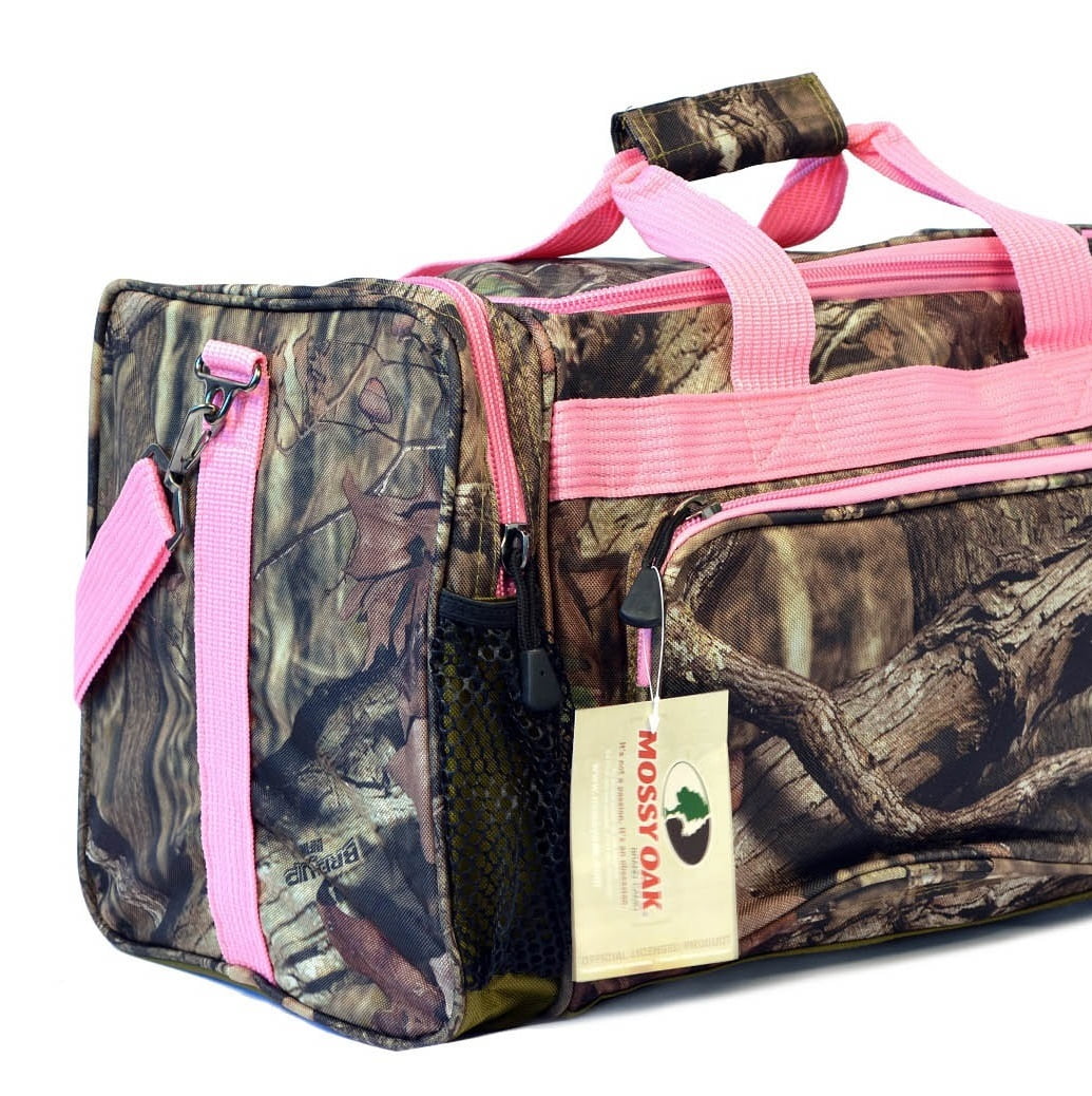 KC Caps Mossy Oak Pink Camouflage Duffle Gear Sport Gym Shoulder Travel Bag by KC Caps