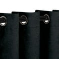thumbnail image 2 of Superior Senna Blackout Curtains, Grommet Header, Set of 2, 42" x 96", Black, 2 of 9