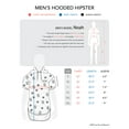 thumbnail image 6 of Hat and Beyond Men's Hipster Ripped Short Sleeve Hoodie T Shirt, 6 of 6