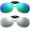 Greenblue+silver+box, variant on 2 pack Driving Glasses Polarized Clip On Sunglasses Rimless Flip Up Anti Glare With box