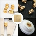 thumbnail image 2 of KALLORY 100Pcs Golden Copper Alloy Octagonal Pattern Embedment Nuts for Industrial Use and Diy Projects, 2 of 8