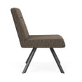 thumbnail image 2 of Willow Lounge Reception Armless Swivel Guest Chair / Charcoal Steel / Brown, 2 of 5