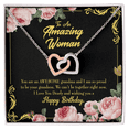 thumbnail image 2 of To Mom Birthday Message Happy Birthday Mom From Daughter Inseparable Necklace, 2 of 7