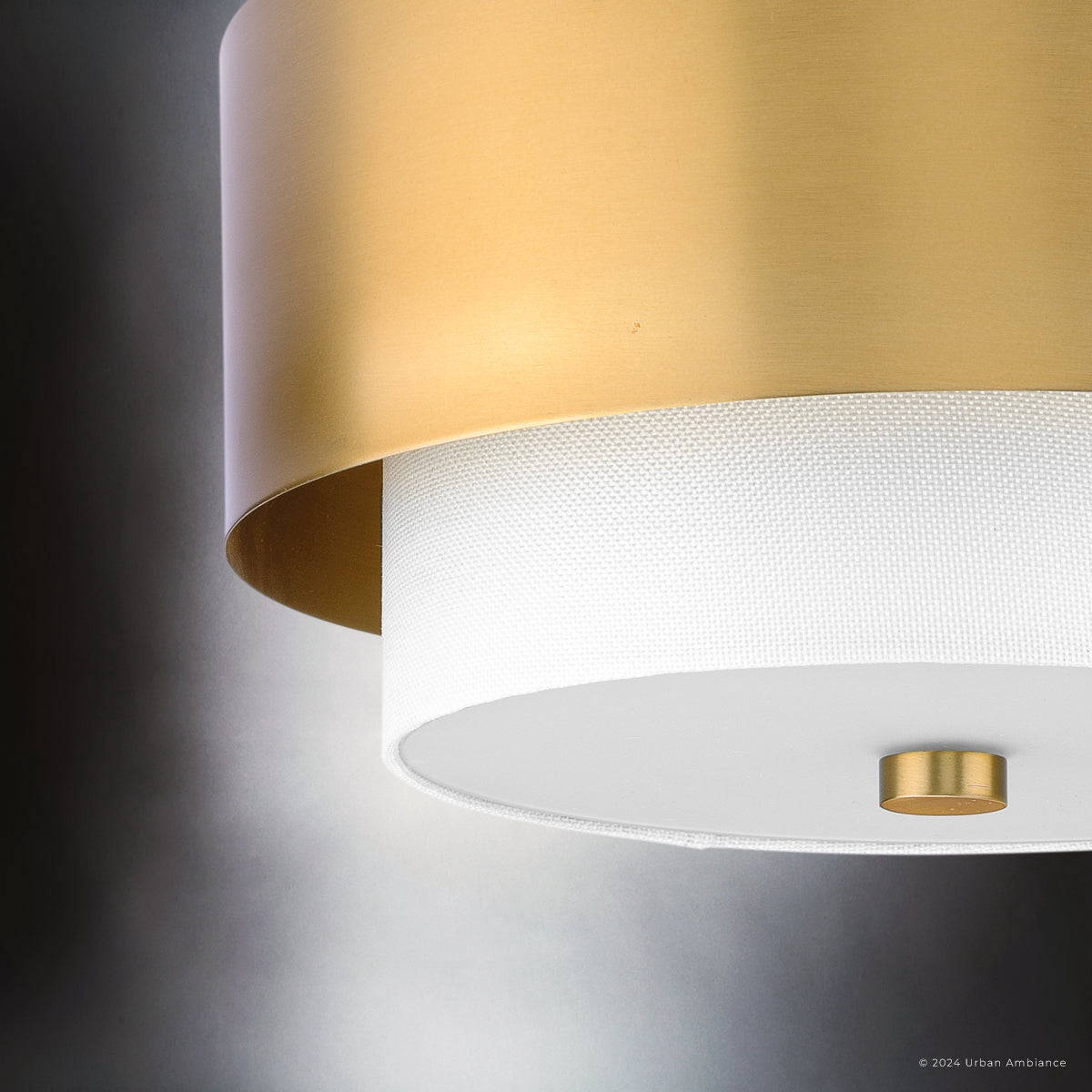 Luxury Modern Ceiling Light, Brushed Bronze, UHP4851