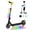 Black, variant on ZDZA Electric Scooter for Kids Ages 6-14, 10mph, 6mi Range 130W Escooter for Kids with LED Light, Adjustable Handlebar for Boys Girls Black