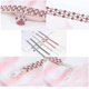 thumbnail image 3 of Pet Collar With Diamonds, Adjustable Crystal Diamond Elastic Heart Claw Pendant Wedding Cat And Dog Small Pet Necklace Jewelry,pink,medium, 3 of 3