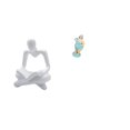 thumbnail image 1 of Figura de pensador abstracto, traje de baño, figura de dama, escultura de resina, estatua de mujer de playa, adorno moderno adecuado para sala de esta, 1 of 8