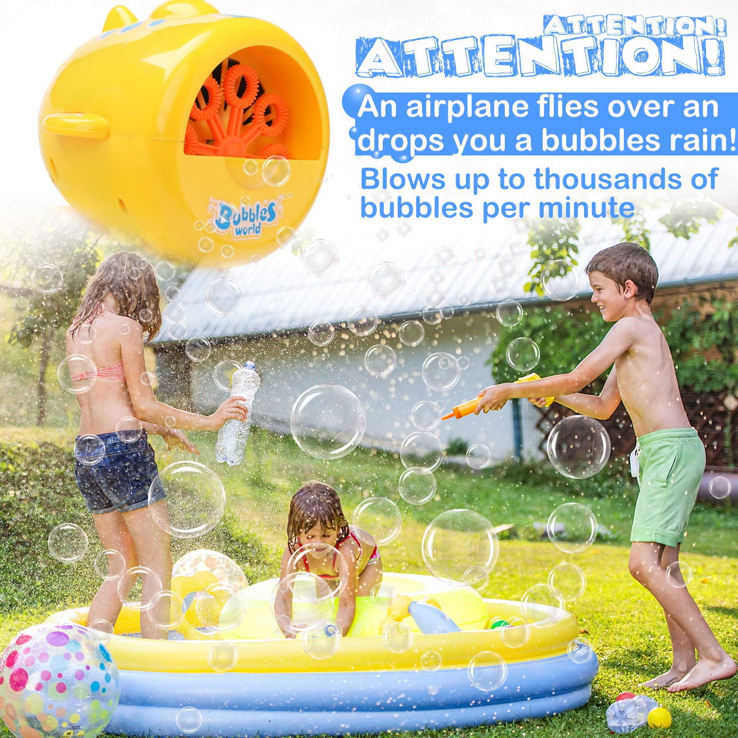 Bubble Machine, Automatic Bubble Making Machine with 1000+ Bubbles