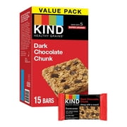KIND Healthy Grain Gluten Free Dark Chocolate Chunk Snack Bars, Value Pack, 1.2 oz, 15 Count
