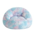 Justice Super Soft Teddy Sherpa Bean Bag Chair, Pink Blue