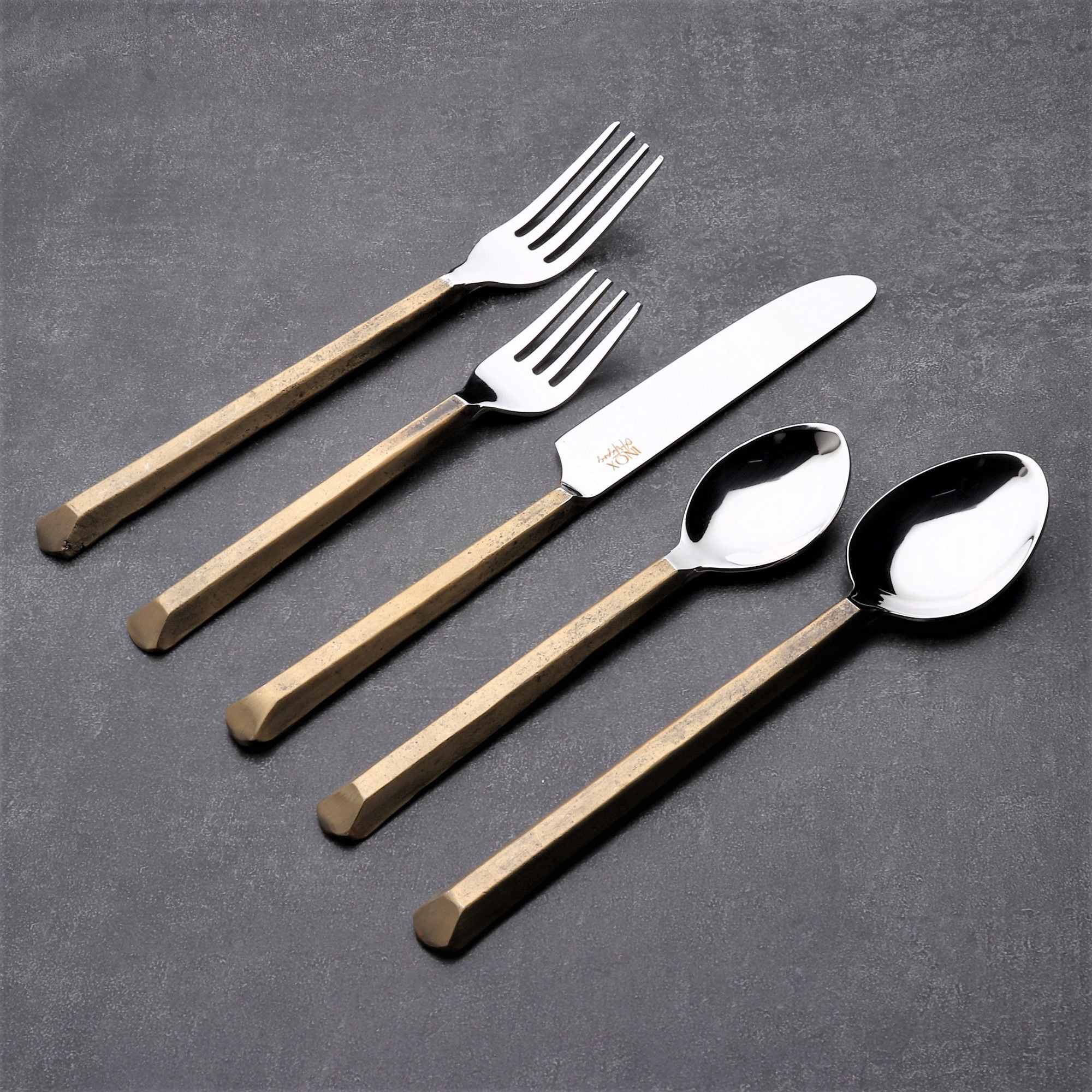 Plateau Vintage Gold 5 Pc. Flatware Set - Walmart.com