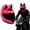 PINK, variant on HNJMOTO Personalized Cool Cat Ear Motorcycle Helmet Four Seasons Full Helmet DOT