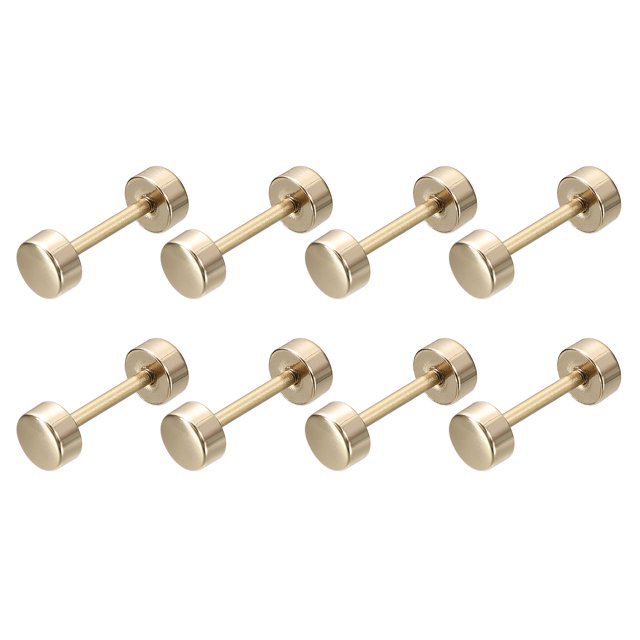 Unique Bargains 8Pack Métal Sac Sangle Connecter Boucles, 19x29mm Bourse Vis Rivets de Fixation (Doré Clair)