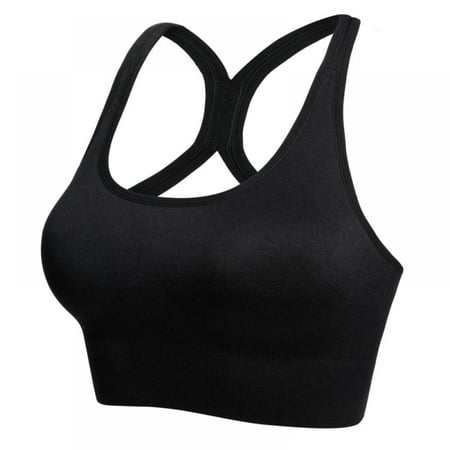

Pretty Comy Racerback Sports Bras for Women- Padded Seamless High Impact Support for Yoga Gym Workout Fitness