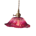 thumbnail image 4 of Stgfyxgs Flower Pendant Light Flower Glass Hanging Lamp, Ceiling Lamp, Minimalist ,Small Chandelier Flower Chandelier, for Living Room violet, 4 of 9