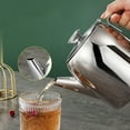 thumbnail image 2 of Durable Stainless Steel Teapot Spill Proof Design Ideal for Coffee and Tea Serving in Homes and Restaurants Kettle with Short Spout for Easy Pouring, 2 of 9