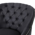 thumbnail image 5 of Grey Fabric Club Chair With , Birch Legs, Cozy Relaxing Upholstery, Leg Stand, 5 of 6