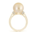 thumbnail image 2 of ANGARA Golden South Sea Cultured Pearl Collar Ring with Diamonds in 14K Yellow Gold for Women | June Birthstone, Birthday, Anniversary, Jewelry Gift for Women | Pearl Ring, 2 of 9