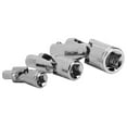thumbnail image 3 of Universal Joint Universal Socket Joint Drive Universal Joint Universal Joint Set 3 Pcs Universal Joint CR V Steel Mirror Polished Quenched Adapter 1/4in 3/8in 1/2in, 3 of 8