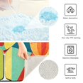 thumbnail image 3 of Yayeee Bath Rug for Bathroom Floor Non Slip Rectangle Fluffy Soft Absorbent Mat, 16"x24", Colorful Cocktails, 3 of 7