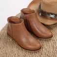 thumbnail image 3 of VitNoiva Kids Ankle Boots Side Zipper Lightweight Winter Toddler And Kids Girls Booties School Shoes, 3 of 6